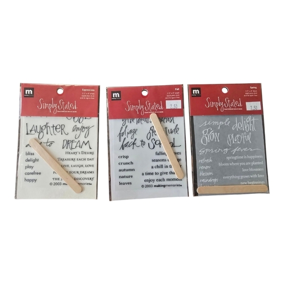 Making Memories Simply Stated And American Crafts Mini Marks Scrapbook Transfers - Picture 7 of 16